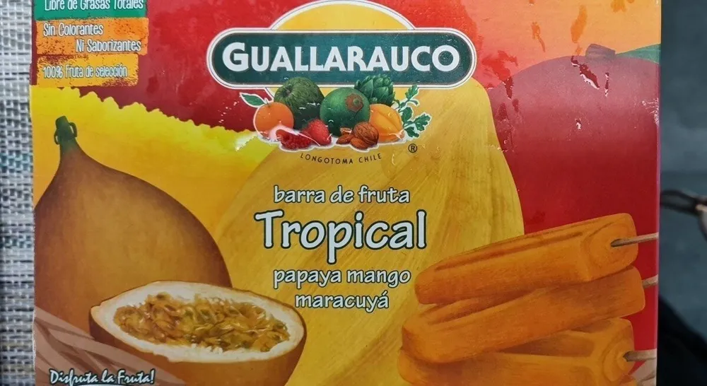barra de frutas papaya