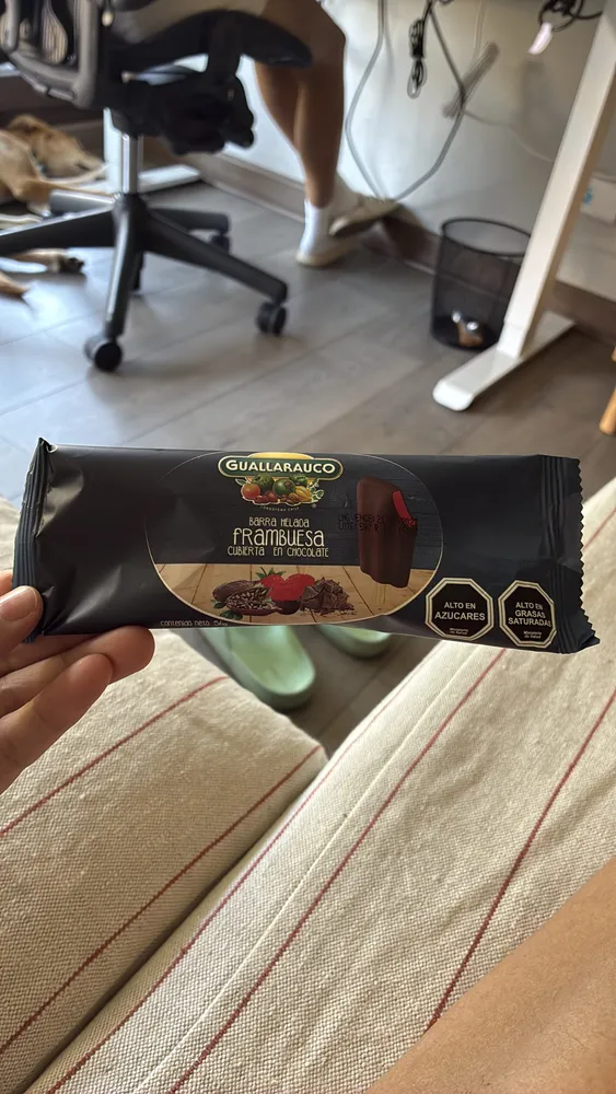 BARRA HELADA FRAMBUESA CUBIERTA EN CHOCOLATE