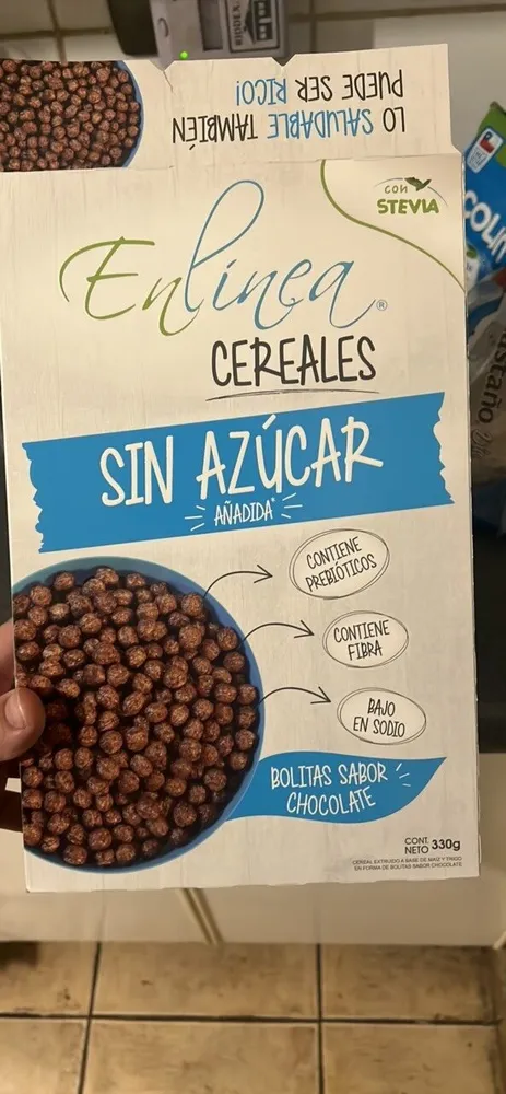Enlinea Cereales Sin Azúcar Añadida Bolitas Sabor Chocolate