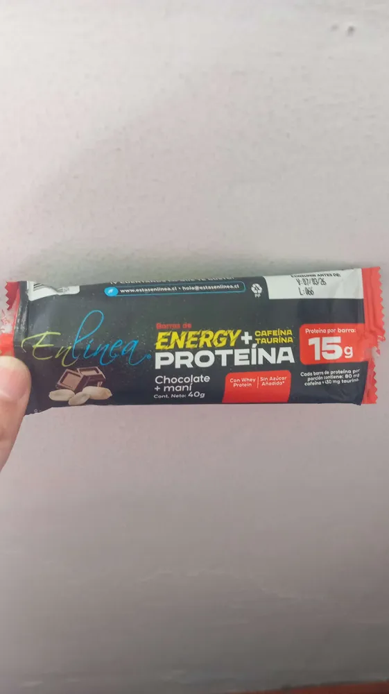 Barras de ENERGY + CAFEÍNA TAURINA PROTEÍNA