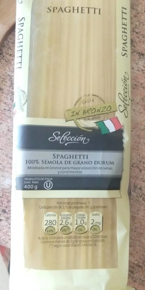 Spaguetti sémola selección
