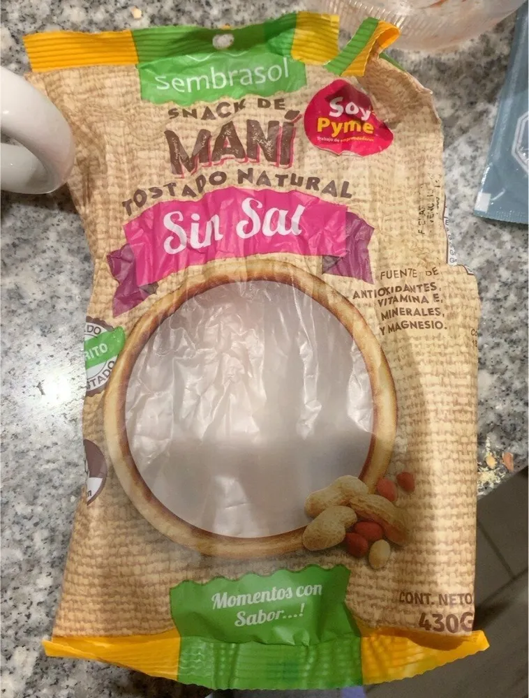 Maní sin sal