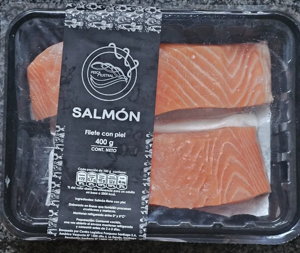 Salmón Filete Con Piel