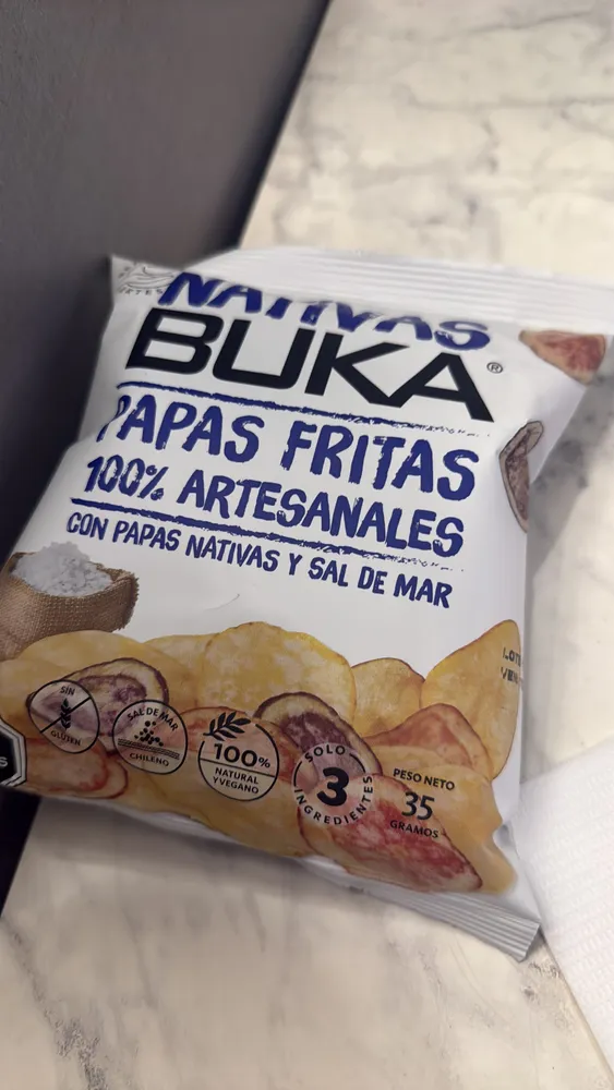 PAPAS FRITAS 100% ARTESANALES CON PAPAS NATIVAS Y SAL DE MAR