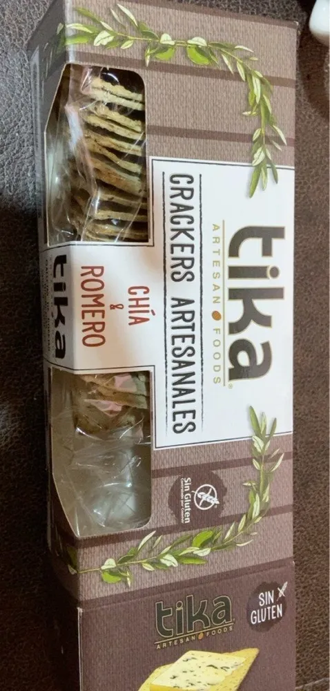 Tika crackers artesanales