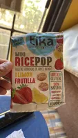 MINI RICEPOP GALLETAS HORNEADAS DE ARROZ INFLADO SABOR LIMON FRUTILLA