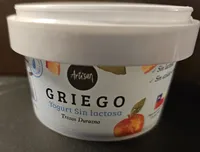 Yogurt griego Sin Lactosa Trozos Duraznos
