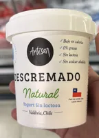 Descremado Natural Yogurt Sin lactosa