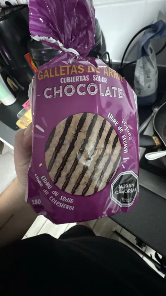 GALLETAS DE ARROZ CUBIERTAS Sabor CHOCOLATE