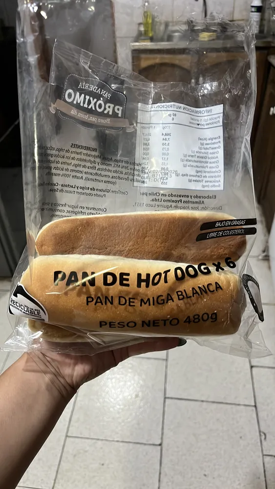 PAN DE HOT DOG x 6
