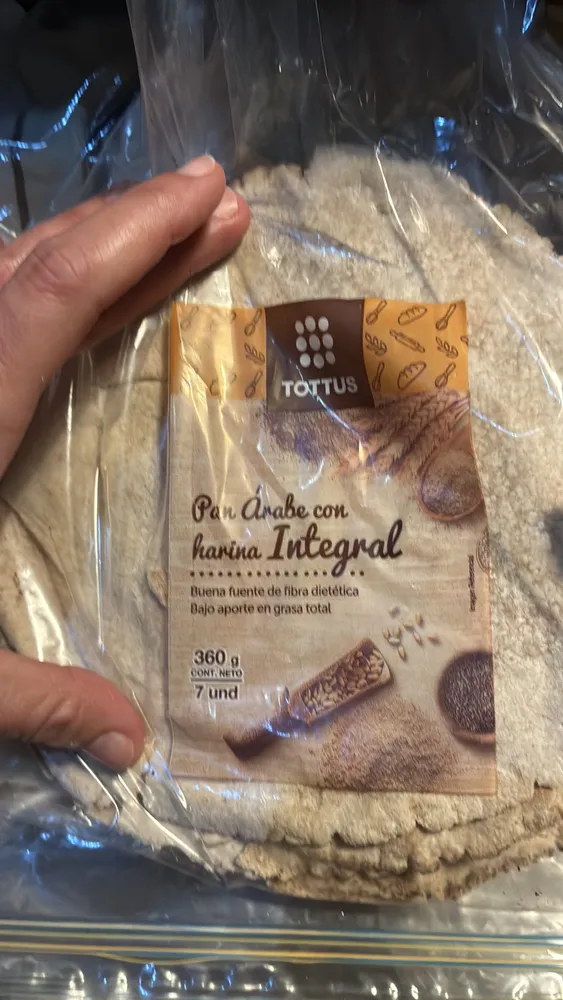 Pan Árabe con harina Integral