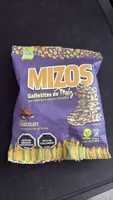 MIZOS Galletitas de Maíz con cobertura sabor a chocolate Sabor a CHOCOLATE con una pizca de sal de mar