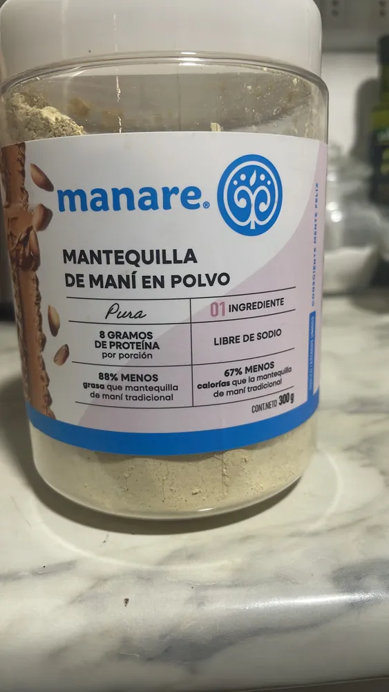 MANTEQUILLA DE MANÍ EN POLVO Pura