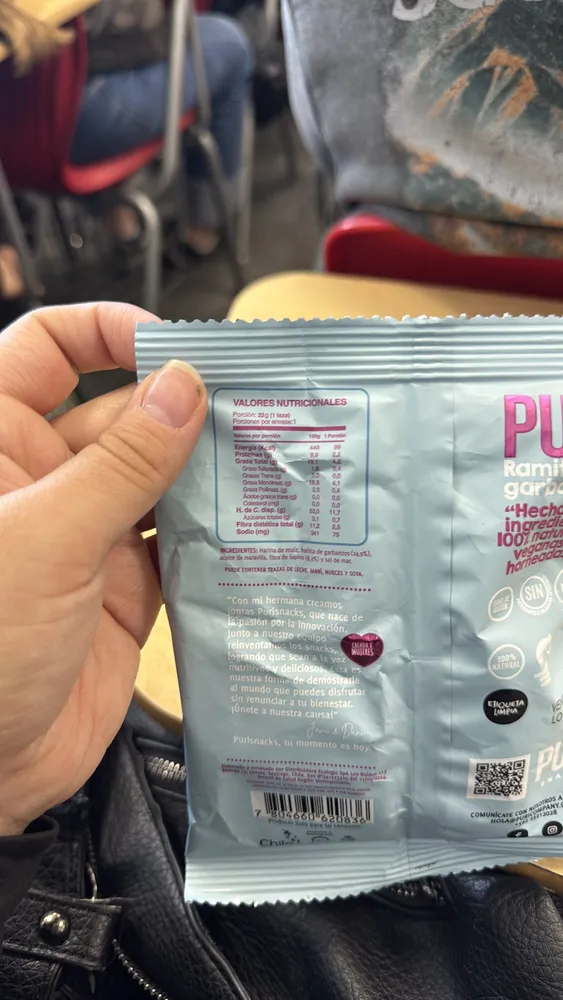 PURISNACKS Ramitas de garbanzo