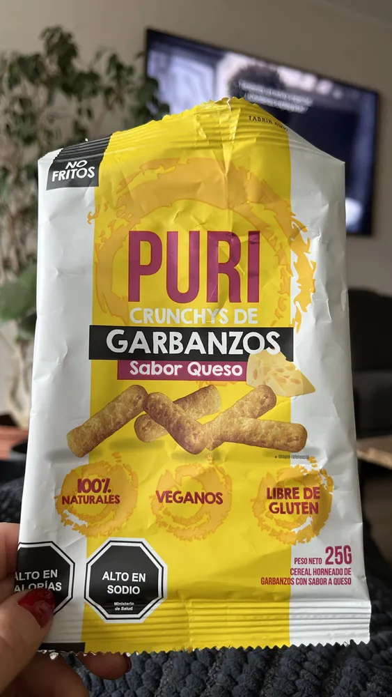 PURI CRUNCHYS DE GARBANZOS Sabor Queso