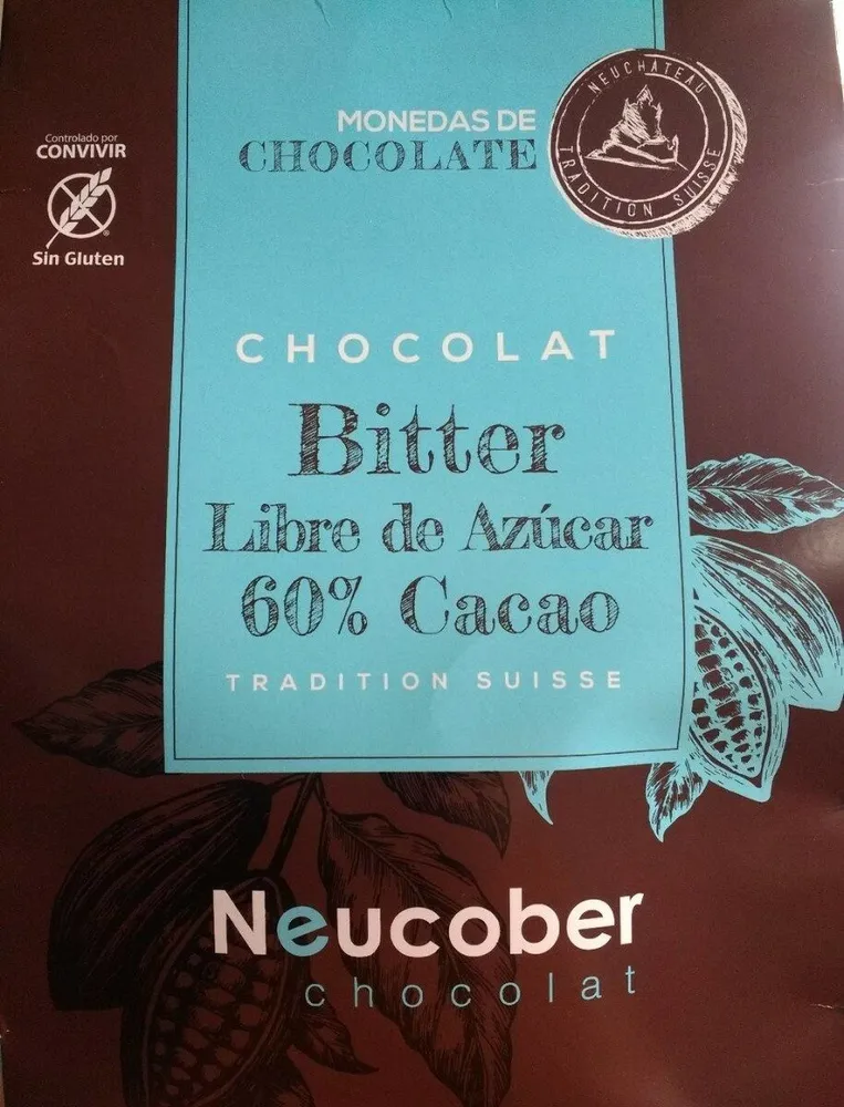 Monedas de chocolate 60% cacao