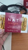 NAT Crackers Tostadas Artesanales Cranberry y nuez