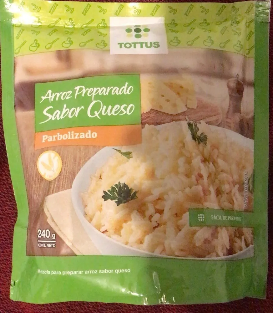 Arroz preparado sabor queso