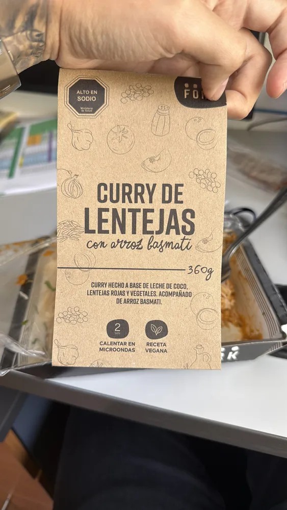 Curry de Lentejas con arroz basmati