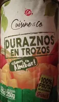 Duraznos en trozos