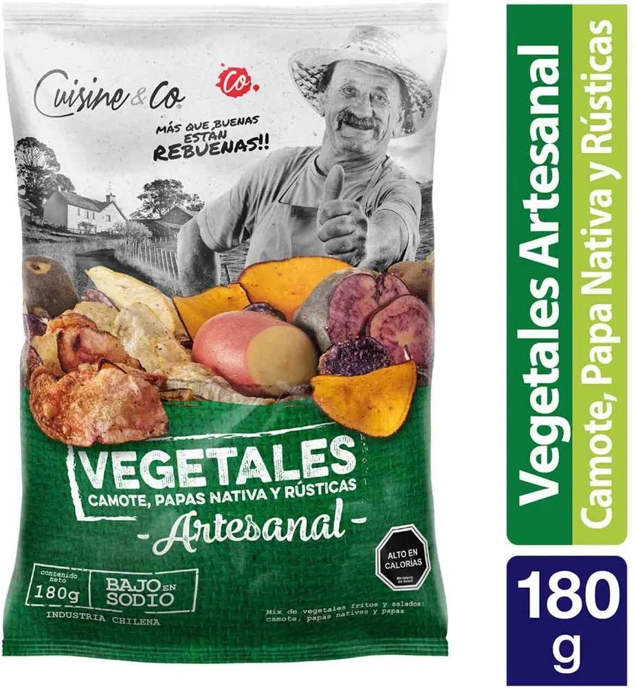 Vegetales (camote, paps nativa y rústica)