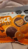 Galletas de arroz chocolate y naranja
