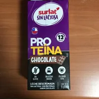 Leche descremada sin lactosa con proteínas sabor chocolate