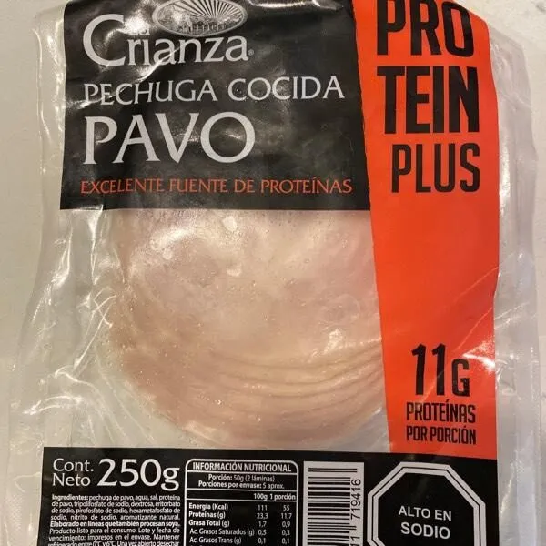 Pechuga de pavo cocida
