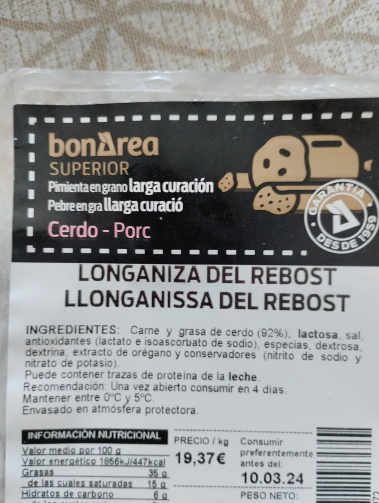 Longaniza del Rebost