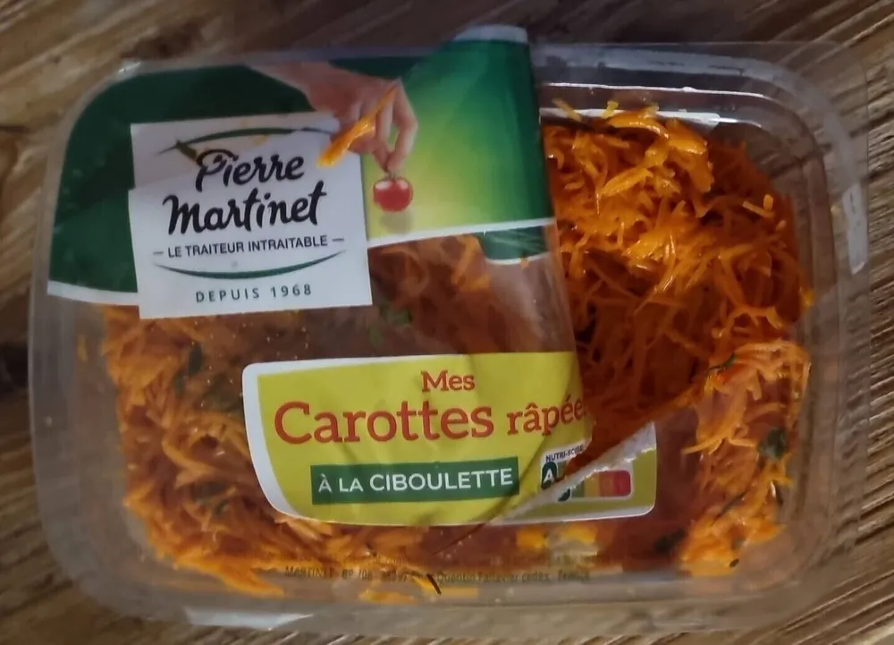 Mes carottes râpées à la ciboulette