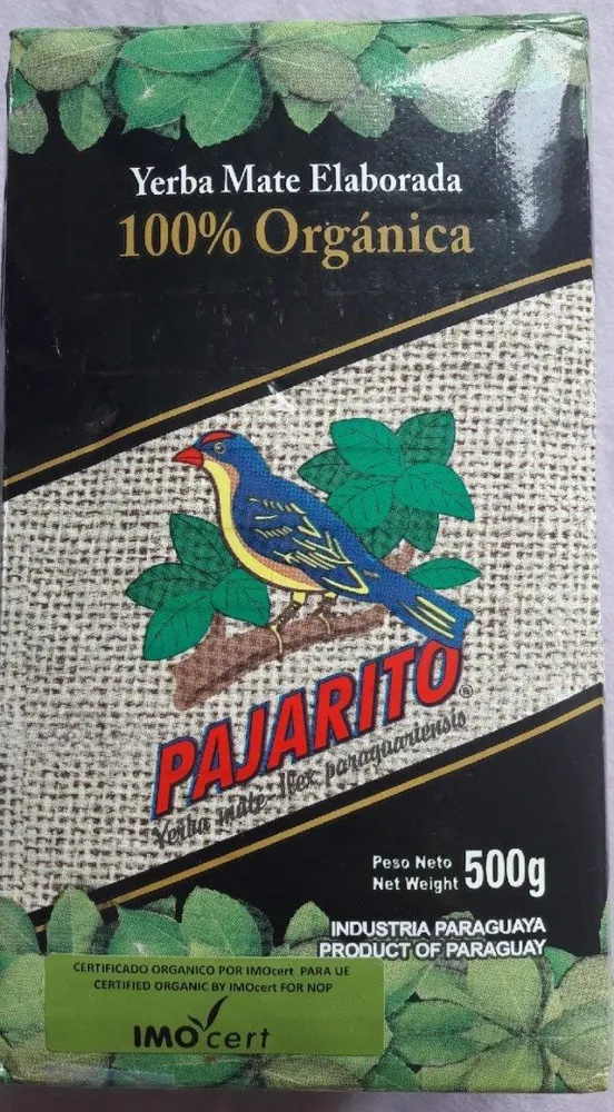 Yerba Mate Organica 500GR Pajarito Paq