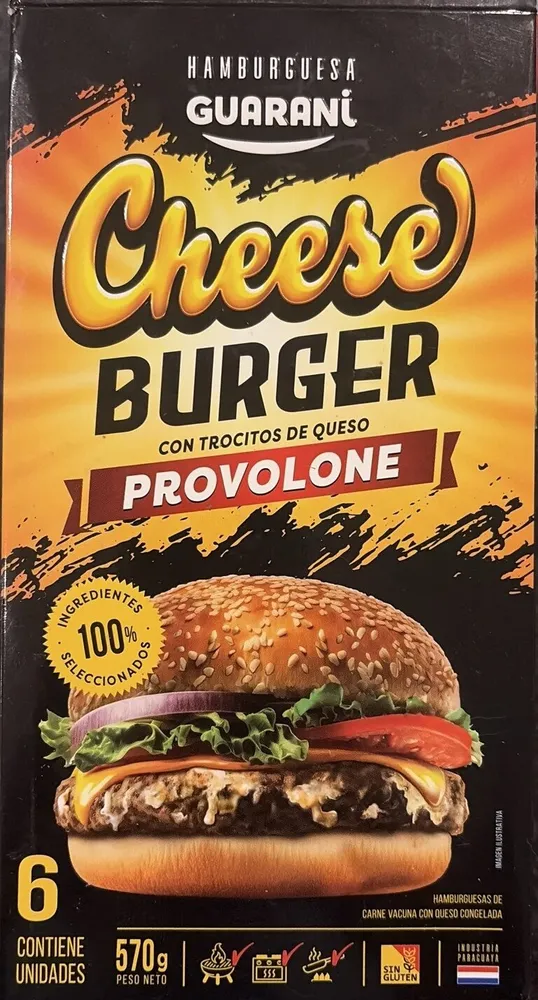 Cheese Burger With Pieces Of Provolone
