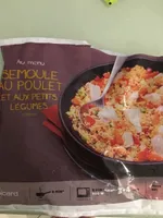 Semoule au poulet et zux petits legumes