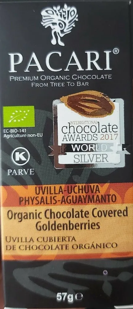 Pacari Organic Dark Chocolate Covered Golden Berries