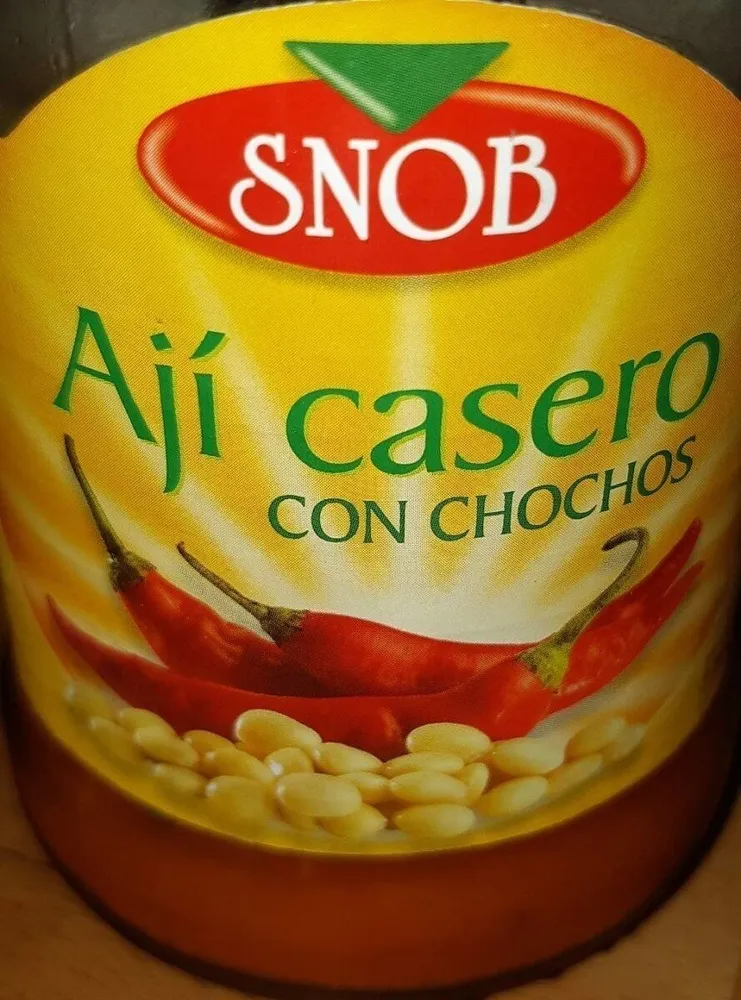 Ají casero con chochos
