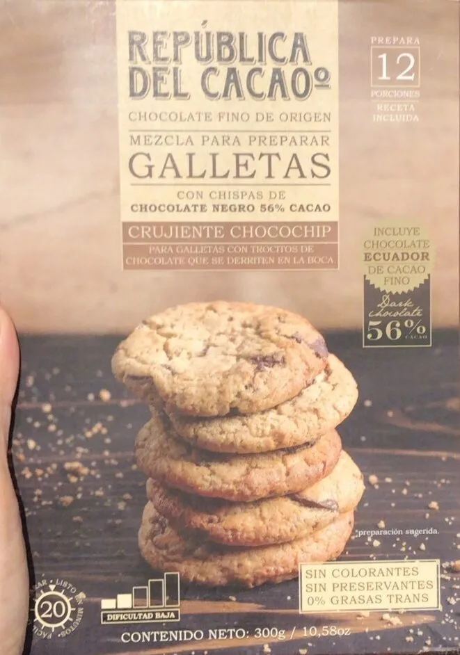 Mezcla para preparar Galletas con chocolate