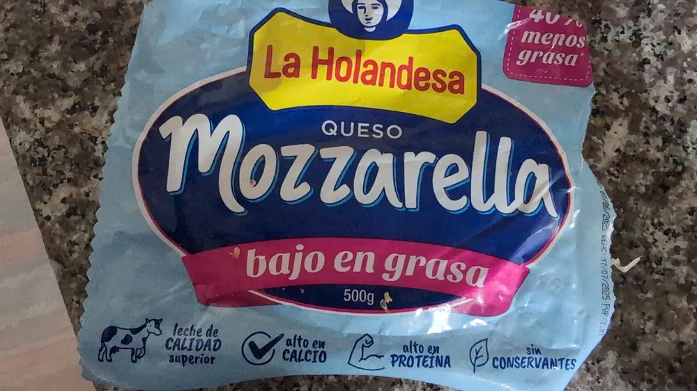 Queso Mozzarella bajo en grasa