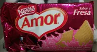 Galleta rellena de fresa