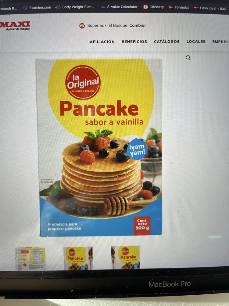 Premezcla Para Pancake De Vainilla