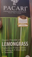 Organic chocolate with lemongrass