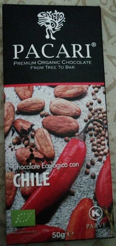Chocolate ecológico con chile