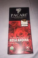 Chocolate Orgánico con esencia de Rosa Andina