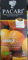 Organic chocolate with orange essence