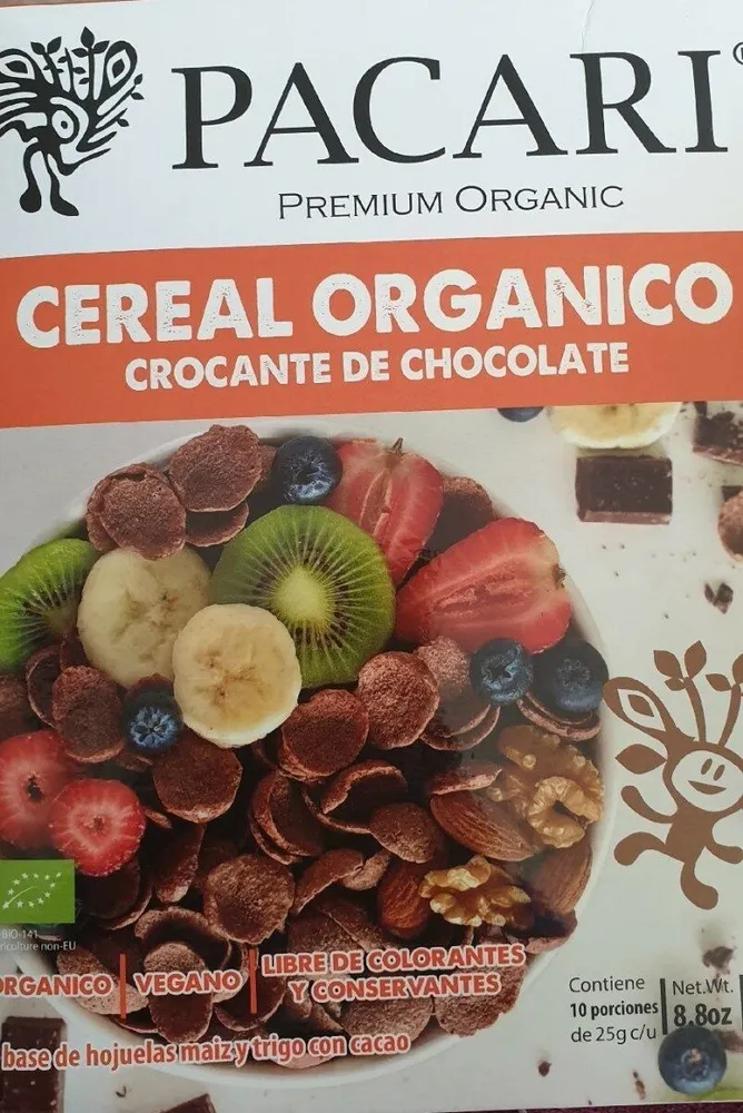 Cereal orgánico chocolate