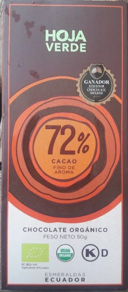 Chocolate 72% cacao fino de aroma