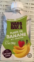 Purée de banane et fraise