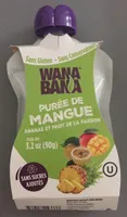 Purée de mangue, ananas et fruit de la passion