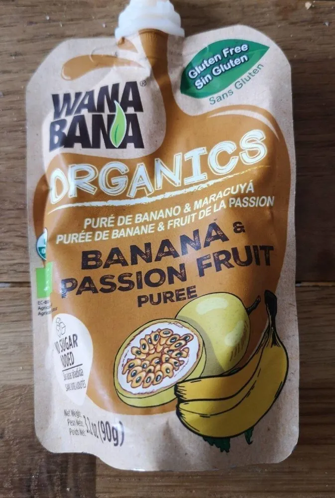 Banana & passion fruit purée