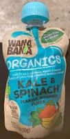 Organics kale spinach & mango, banana puree
