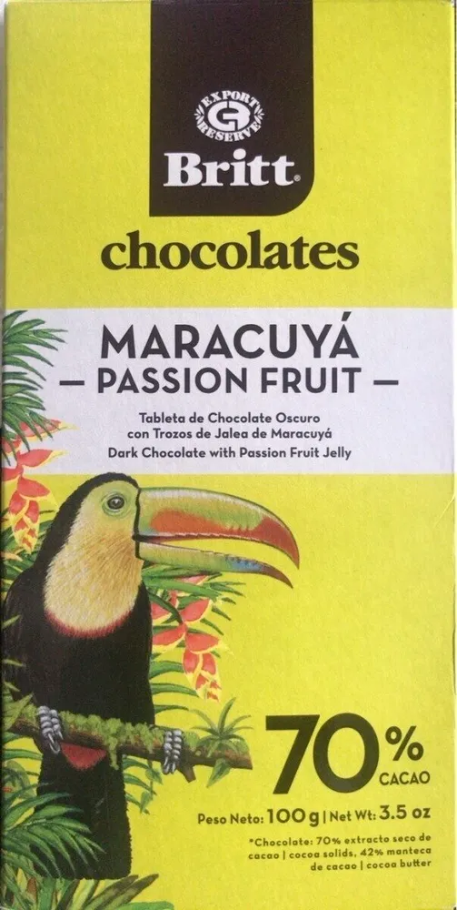 Dark Chocolate With Maracuyà/Passion Fruit